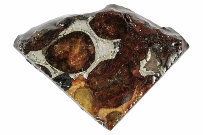 Sericho Pallasite Meteorite ( g) Slice - Kenya #346438